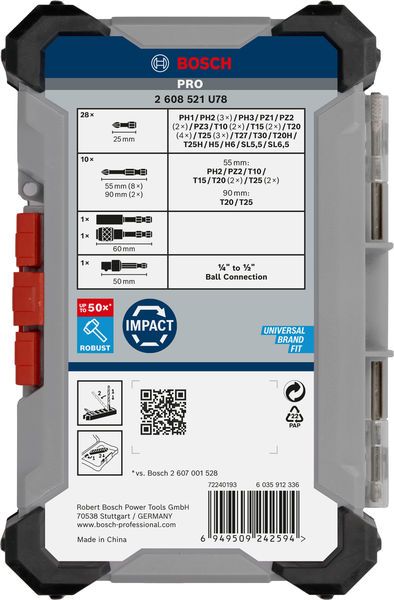 Bosch PRO Impact Schrauberbit Set, 41-tlg.