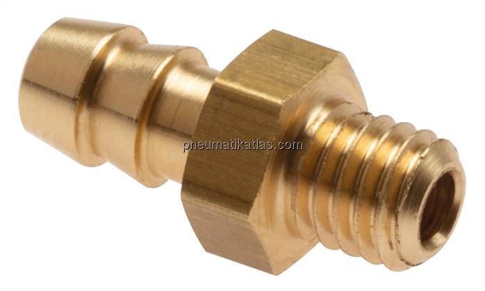 Gerader Steckanschluss M 5-3mm innen, Messing