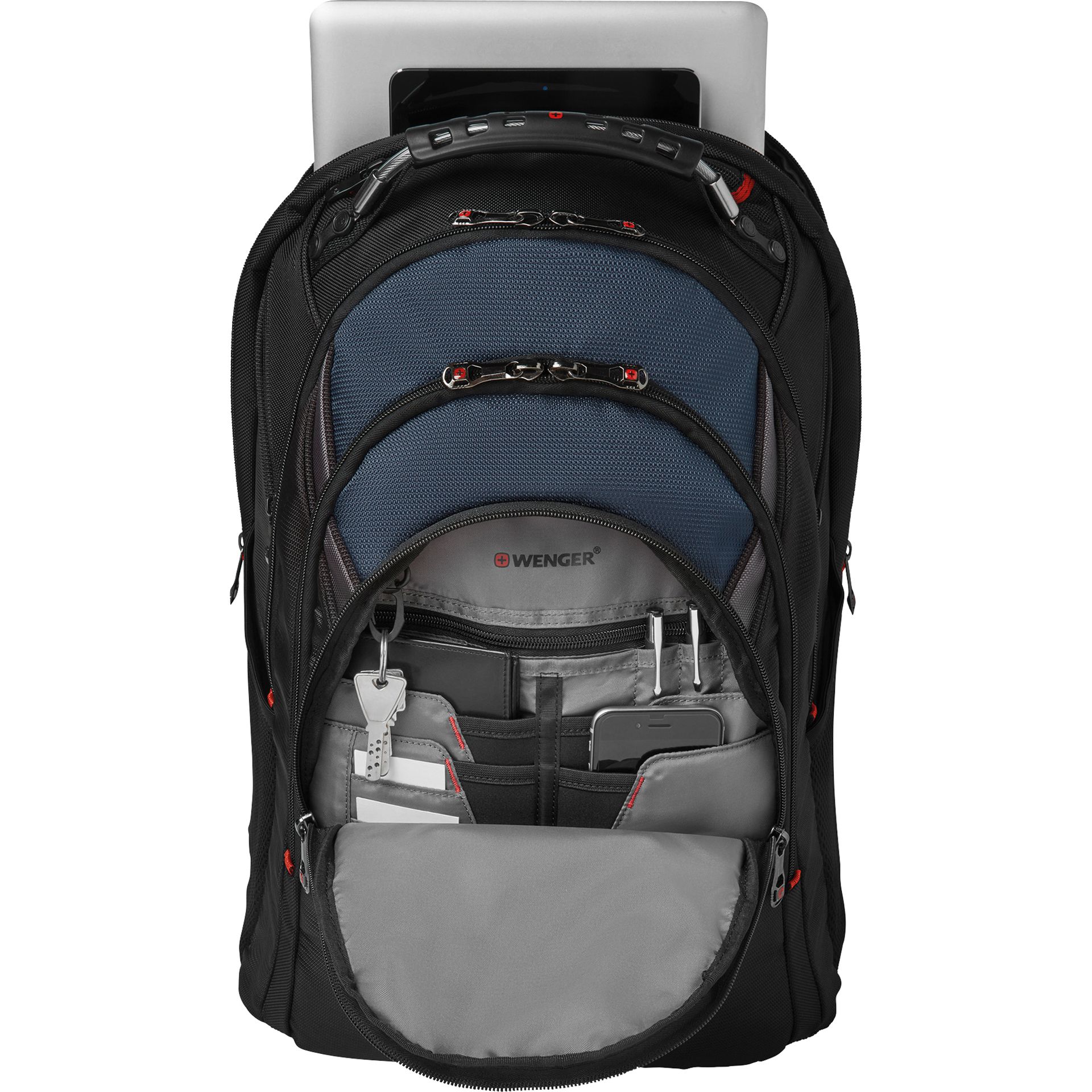 Businessrucksack Ibex 17Zoll schwarz/blau/grau