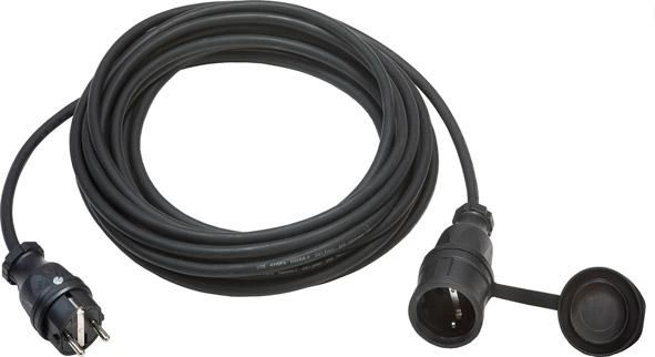 Schuko-Verlängerungskabel5m H05RR-F3G1,5 IP44 mit PCE Stecker+Kupplung Althoff