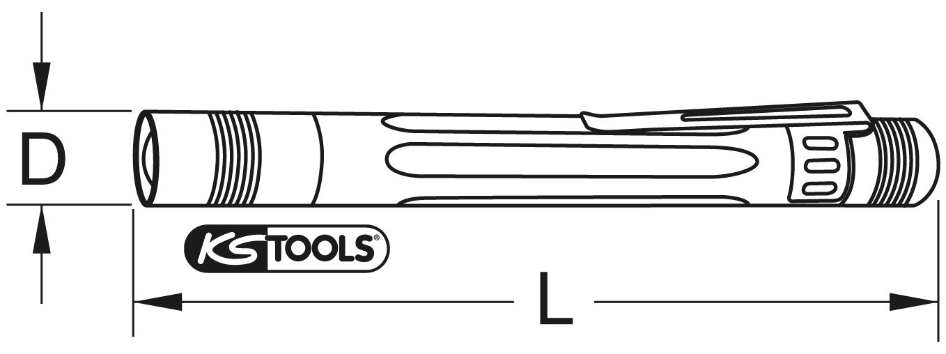 KS-TOOLS perfectLight LED-Taschenlampe