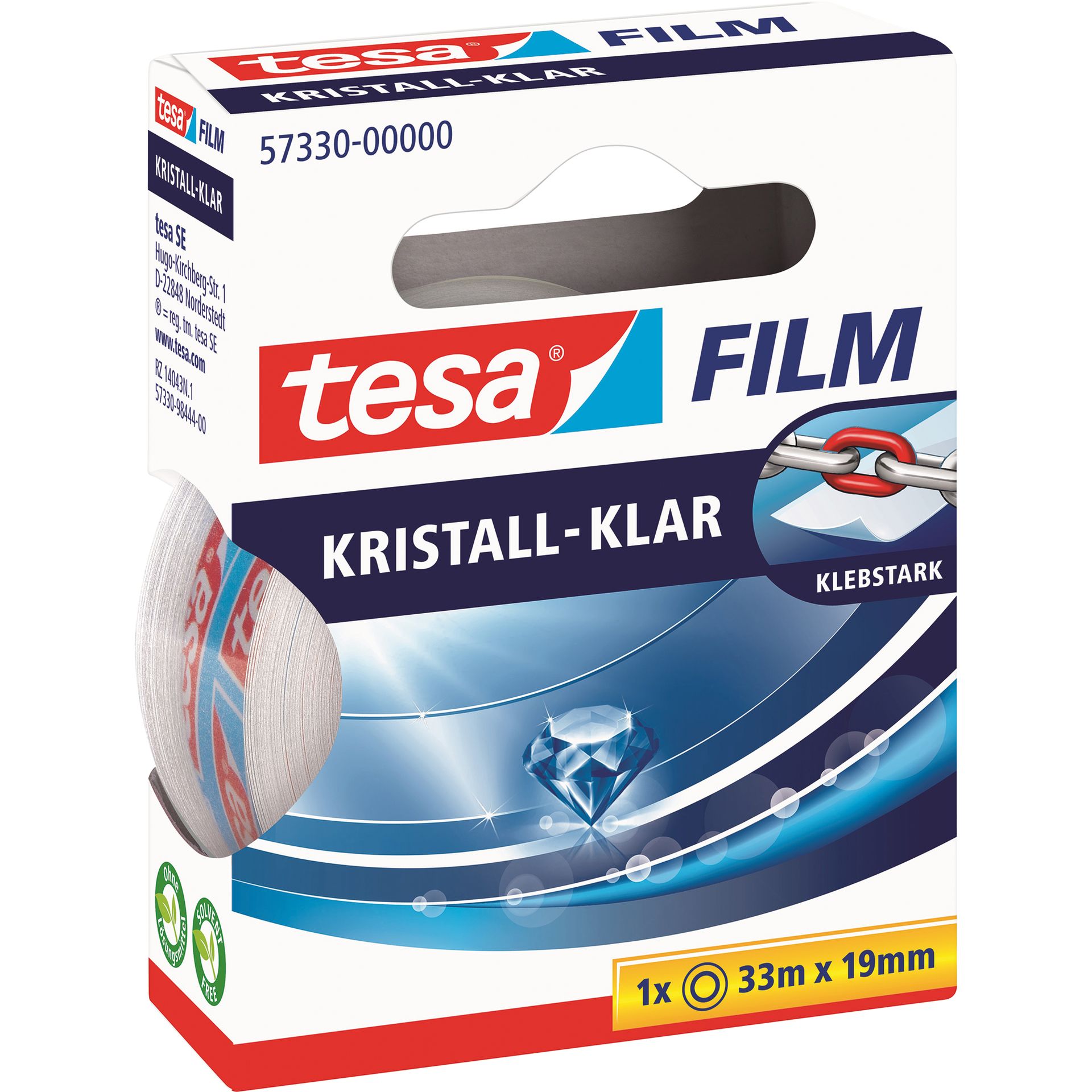 Klebefilm  kristall- klar 19mmx33m