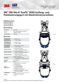 3M™ DBI-SALA® ExoFit™ XE50 Auffang- und Positionierungsgurt 1112705, Größe 1, 1 pro Packung