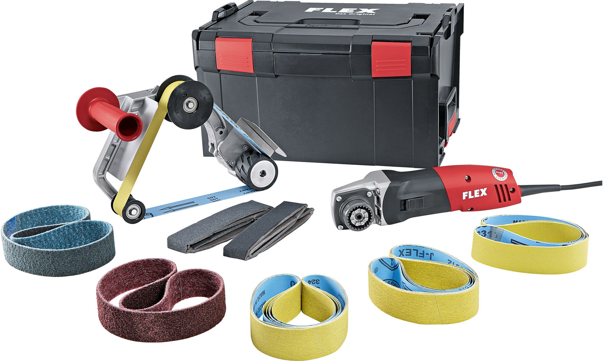 Flex Rohr Bandschleifer BRE 14-3 125 Set 230/CEE
