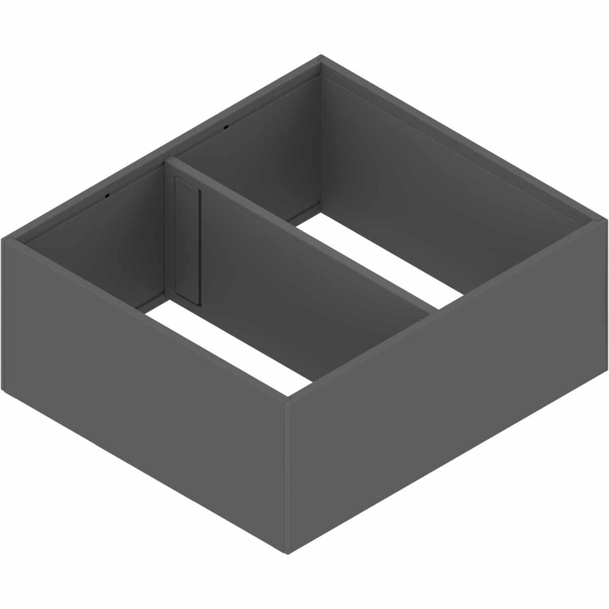 AMBIA-LINE Rahmen, für LEGRABOX/MERIVOBOX Frontauszug, Stahl, ab NL=300 mm, Breite=242 mm, oriongrau matt