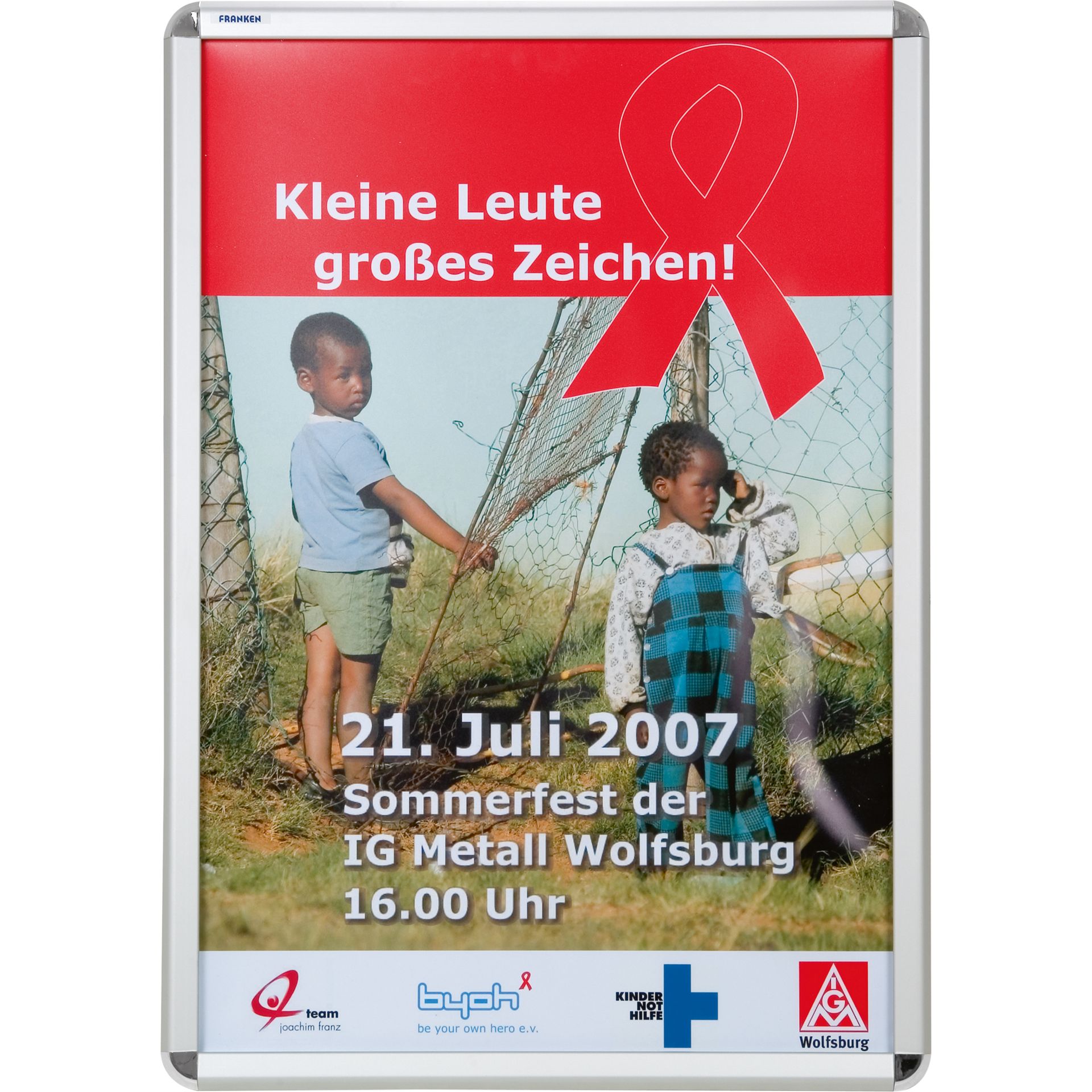 Bilderwechselrahmen für DIN A1 silber