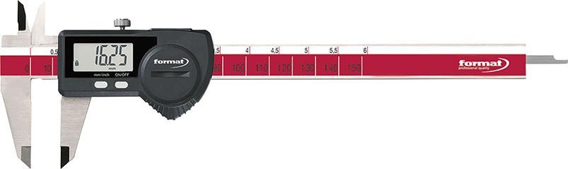 Messschieber digital mit DATA Variable + Daten- Ausgang + runden TM 150mm FORMAT
