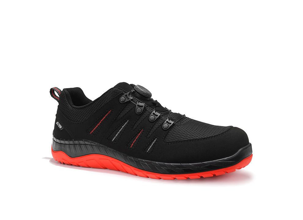 ELTEN Sicherheitshalbschuh MADDOX Compo BOA® black-red Low ESD S3S, Gr. 34