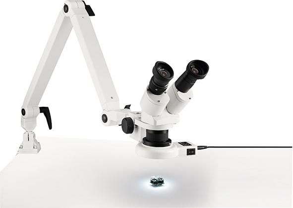 Auflicht-Stereo-Mikroskopmit Federgelenkarm 10x/20x ESCHENBACH