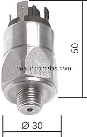 Edelstahl-Druckschalter 0,5 - 5 bar, G 1/4"