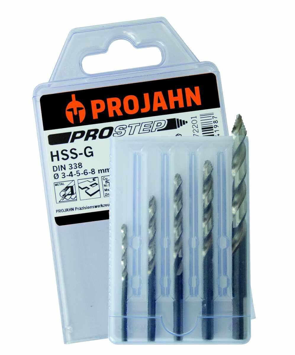 Projahn Spiralbohrerset mit Stufenspitze