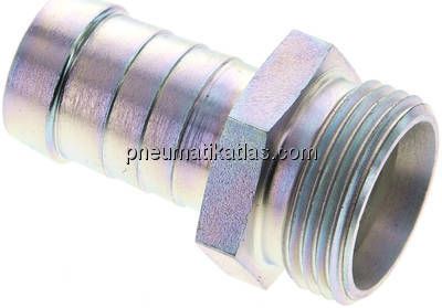Schlauchnippel M 30 x 2 (22 L), 21 - 22mm, Stahl verzinkt