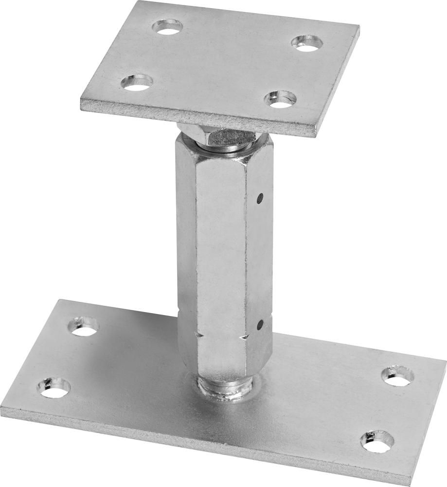 GH Stützenfuß Typ P höhenverst. 80x70x5,0mm
