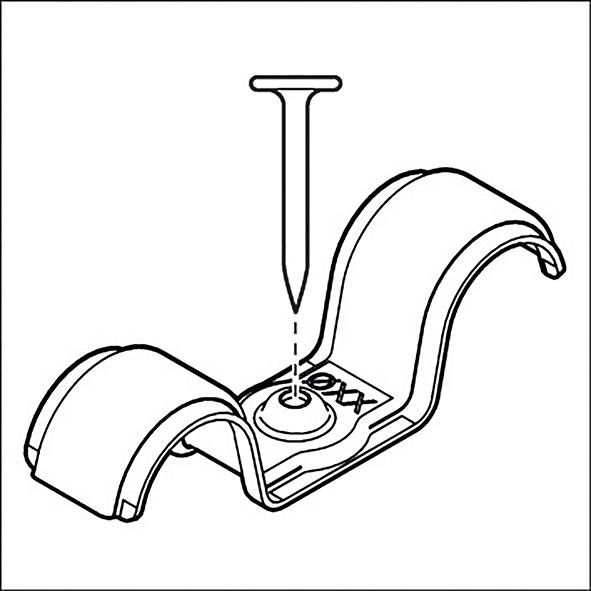 Kabelklemme 10 mm PRO EMD-10 doppel