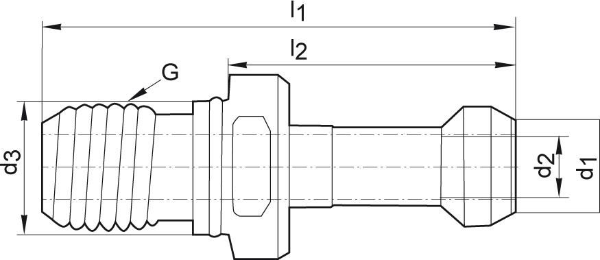 Anzugsbolzen JISB6339 BT30 45Grad FORMAT