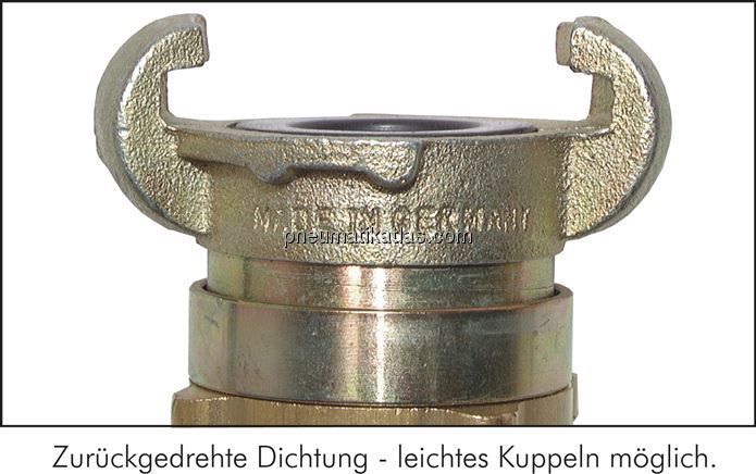 Sicherheits-Kompressorkuppl. 19 (3/4") mm Schlauch, S-Bund