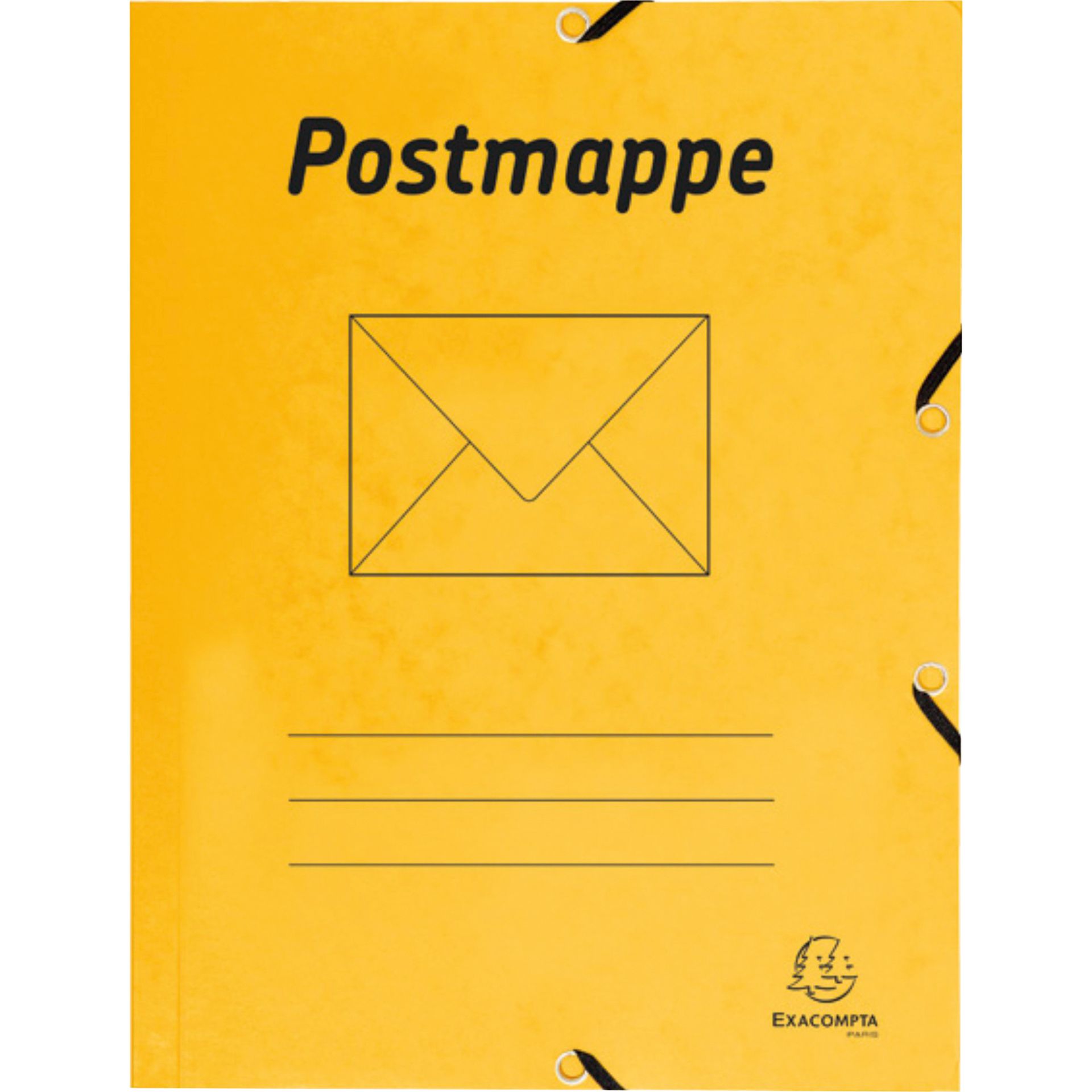 Postmappe DIN A4 Karton gelb