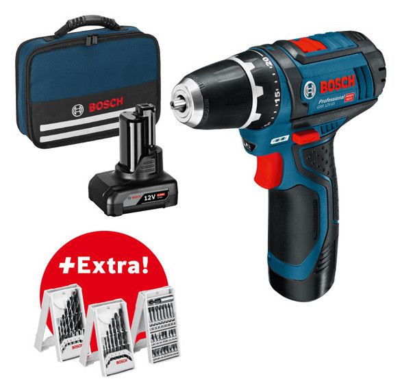 BOSCH Akku-Bohrschrauber inkl. LED-Lampe