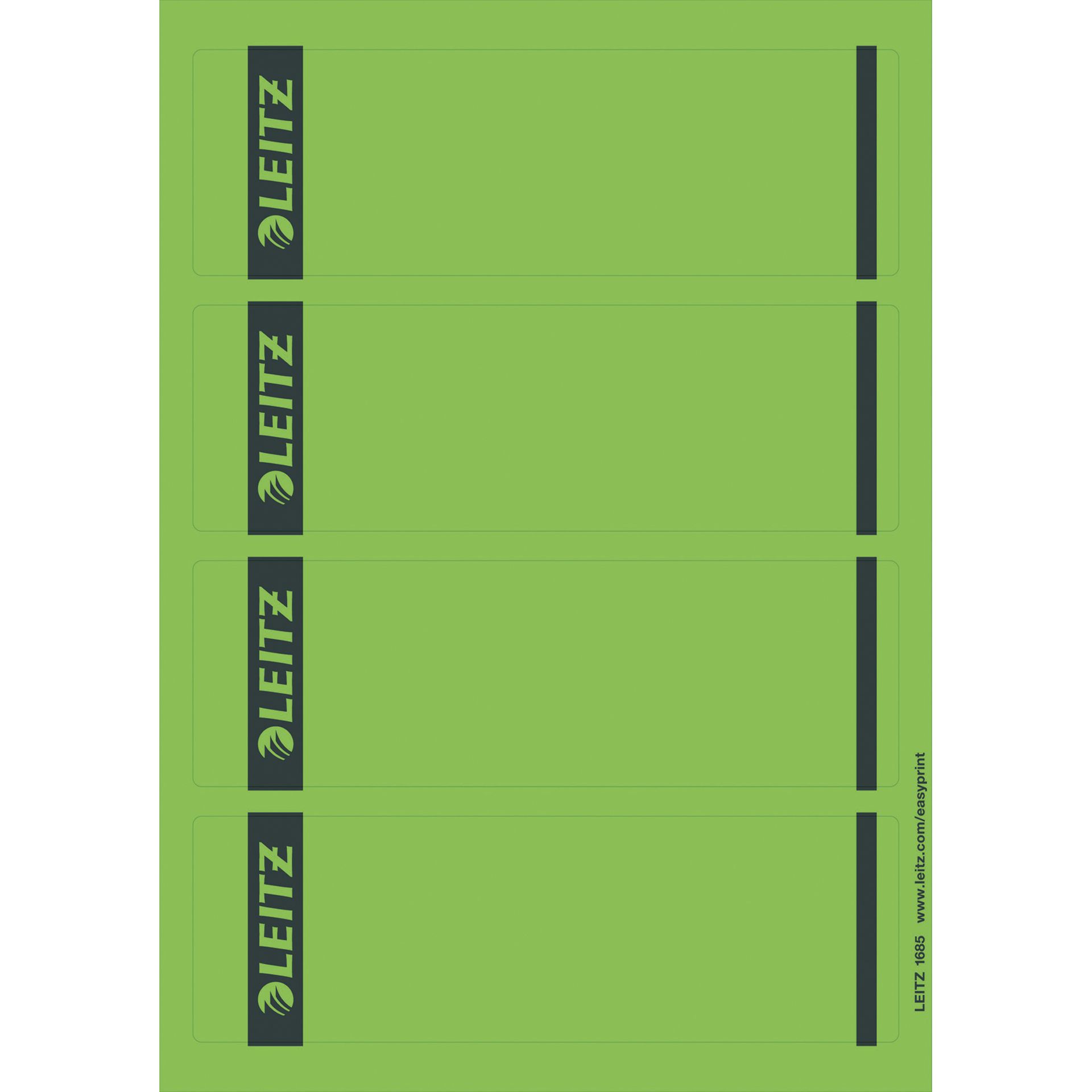 Ordneretikett kurz/breit Papier gn 100 St./Pack.