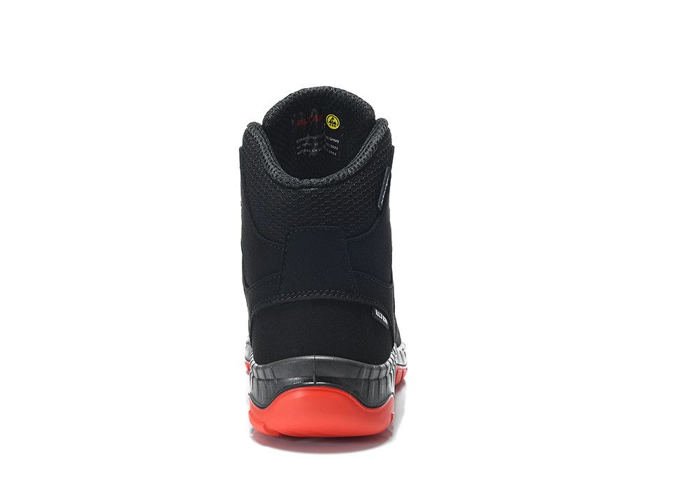Sicherheitsschnürstiefel MADDOX black-red Mid ESD S3S, Gr. 35