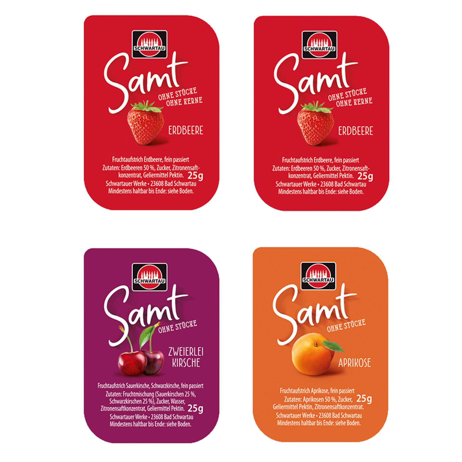 Konfitüre Samt 25g 100St