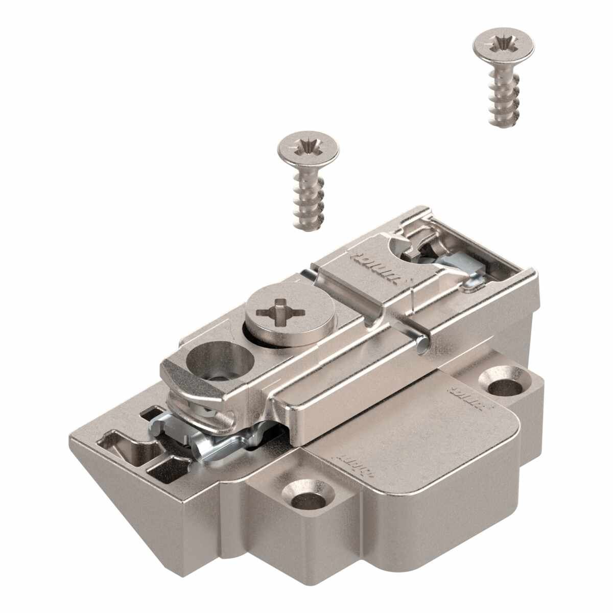 CLIP Montageplatte, gerade, Zink,