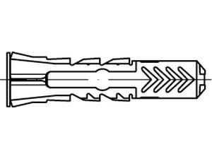 ART 88690 FISCHER-Dübel Nylon DUOPOWER 12 x 60 LD S