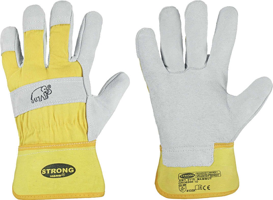 Handsch.Mammut,Rind/Kernspaltleder,Gr.10