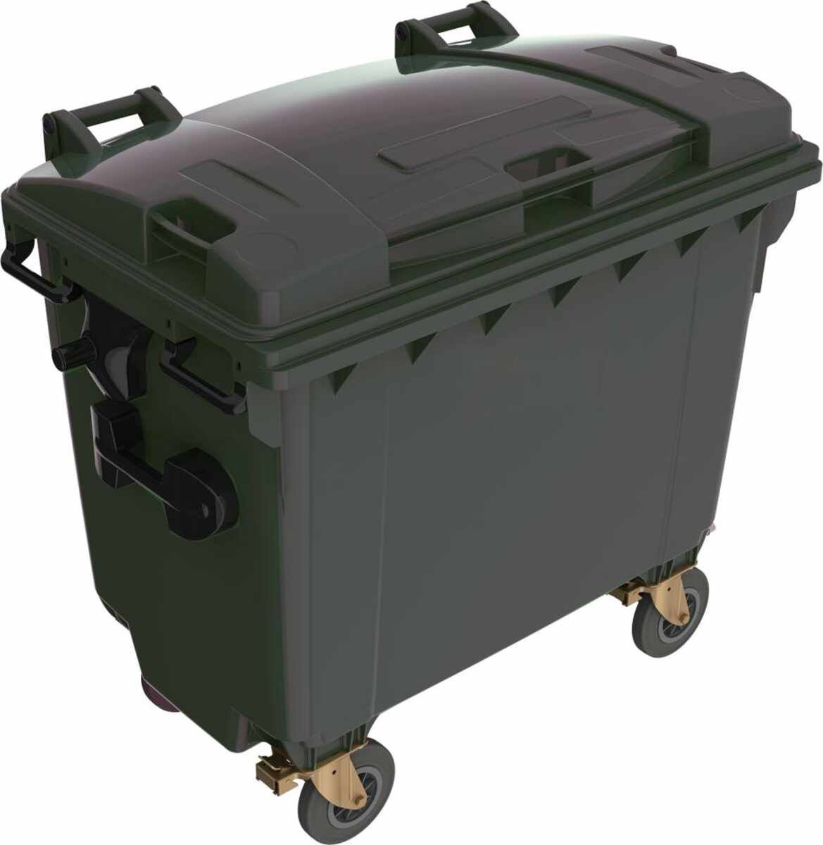 Müllcontainer 660 l Kst.Flachdeckel anthrazit