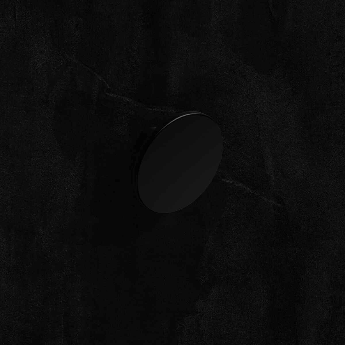 Knopf Tardiano, H 30 mm, ø 60 mm, Schwarz matt