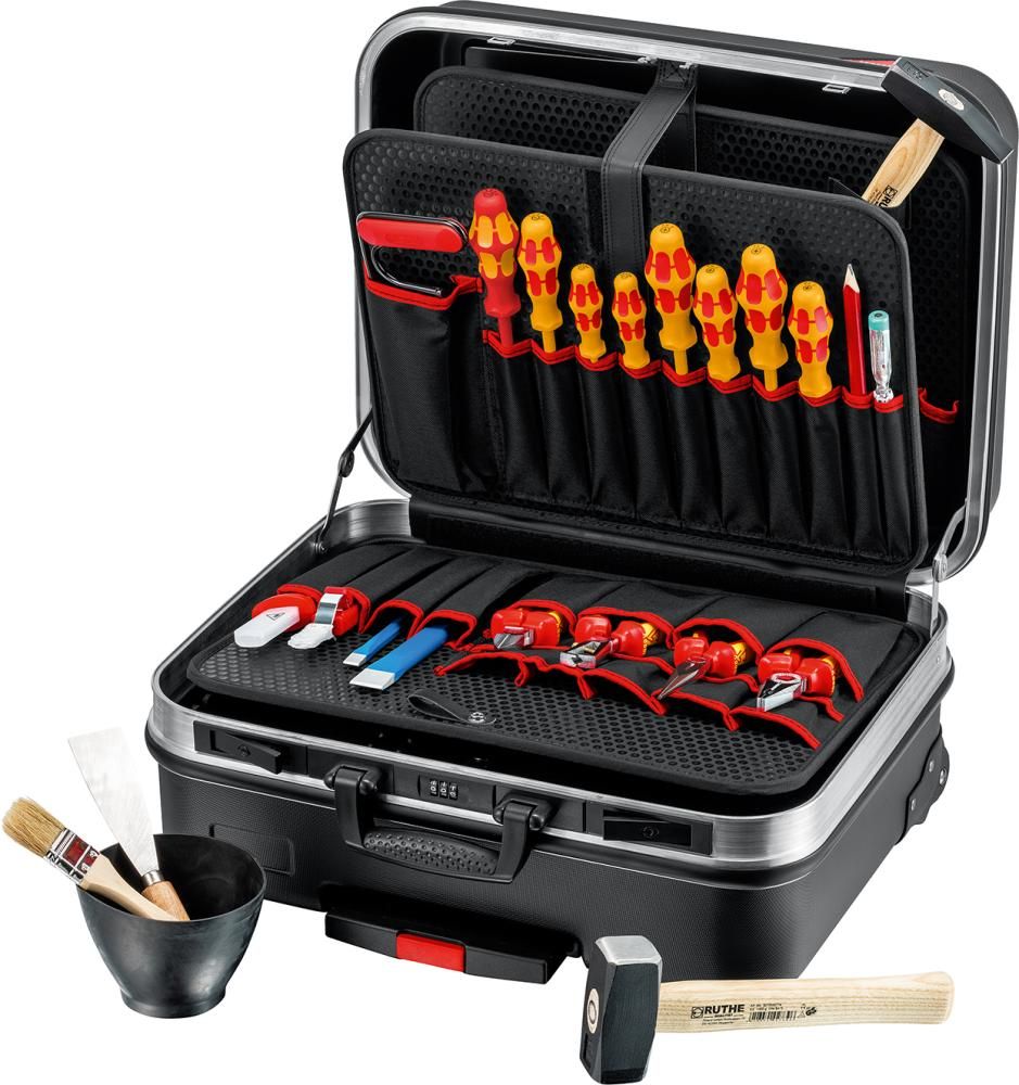 Werkzeugsortiment Basic Elektriker 24-teilig im Trolley Knipex