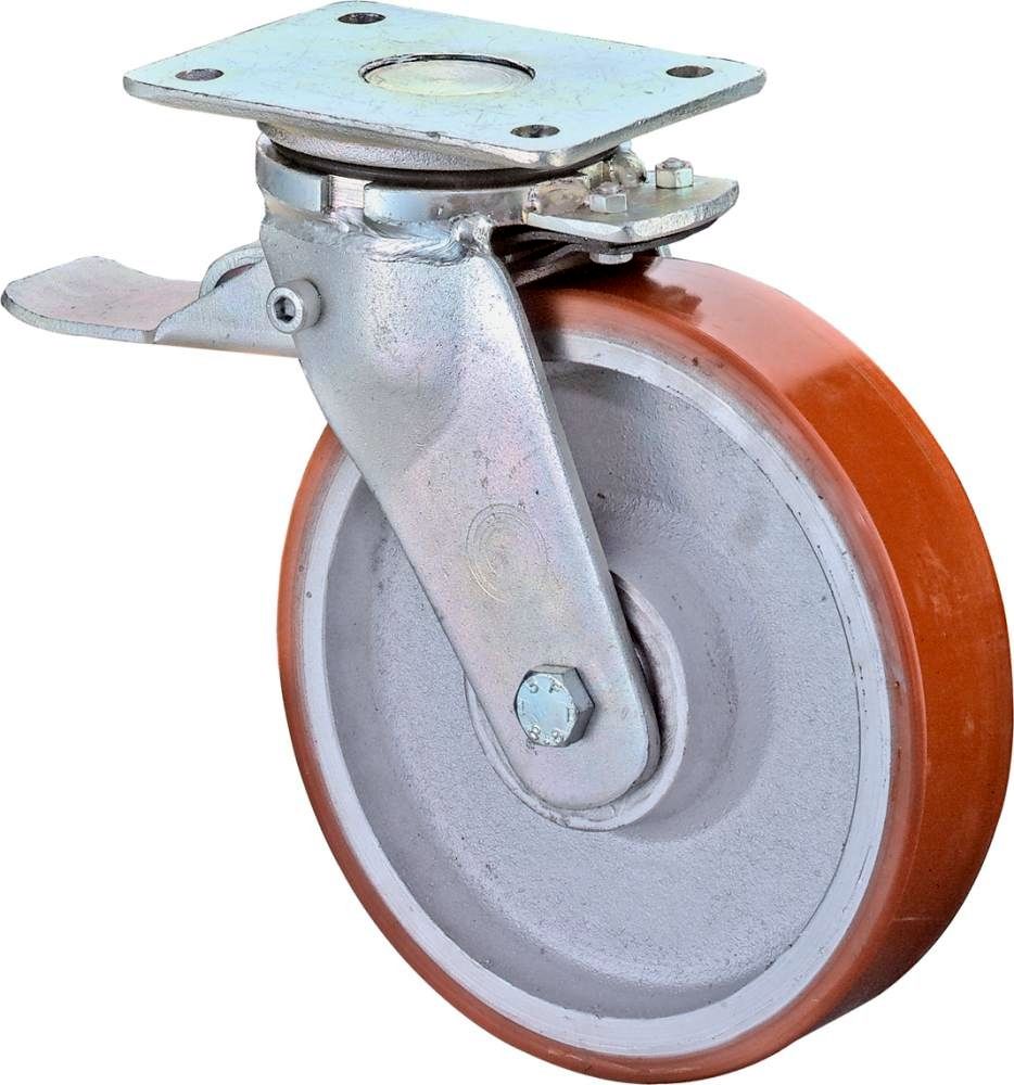 Lenkrolle 250/50mm RR120.B15 Pl.,Poly.Guss,KL,FestRR120.C10.250 BS ROLLEN