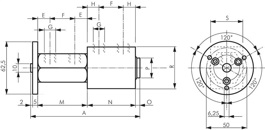 Drehdurchführung 2-fach, G 1/8", Standard