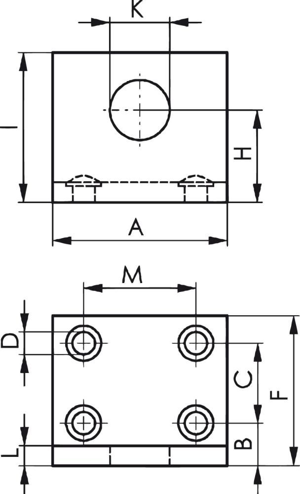 Winkelfuß stabil 6843 GR.0 AMF
