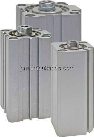 Kompaktzylinder, doppeltwirkend, Kolben 12mm, Hub 25mm