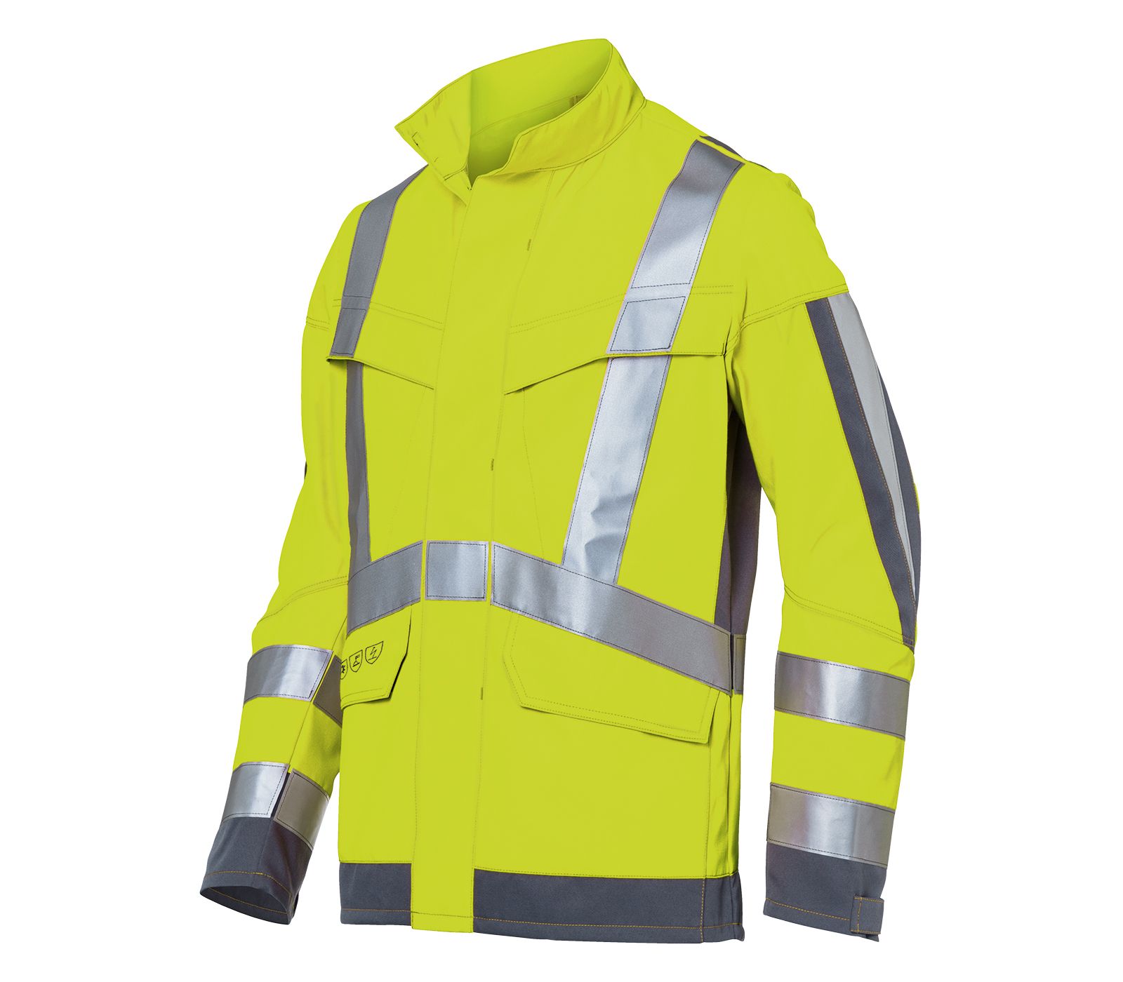 KÜBLER PROTECTIQ HIGH VIS Jacke ARC1 PSA 3 warngelb/anthrazit Gr. 44