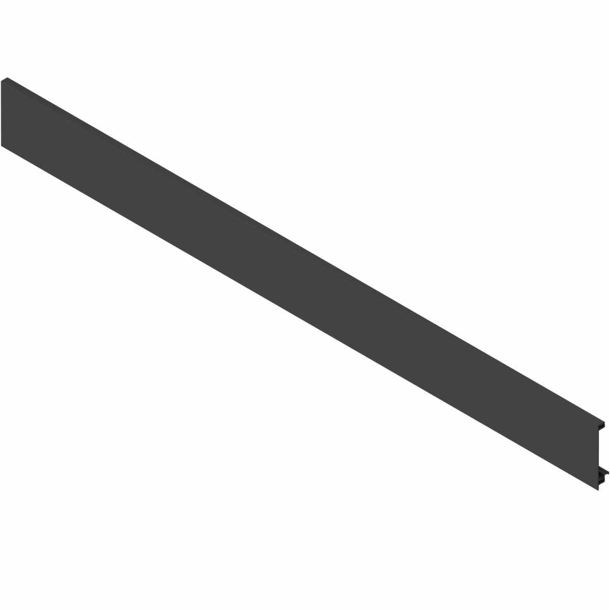 LEGRABOX Vorderstück, für Innenschubkasten und Innenauszug mit Querreling, KB=1200 mm, zum Ablängen, carbonschwarz matt