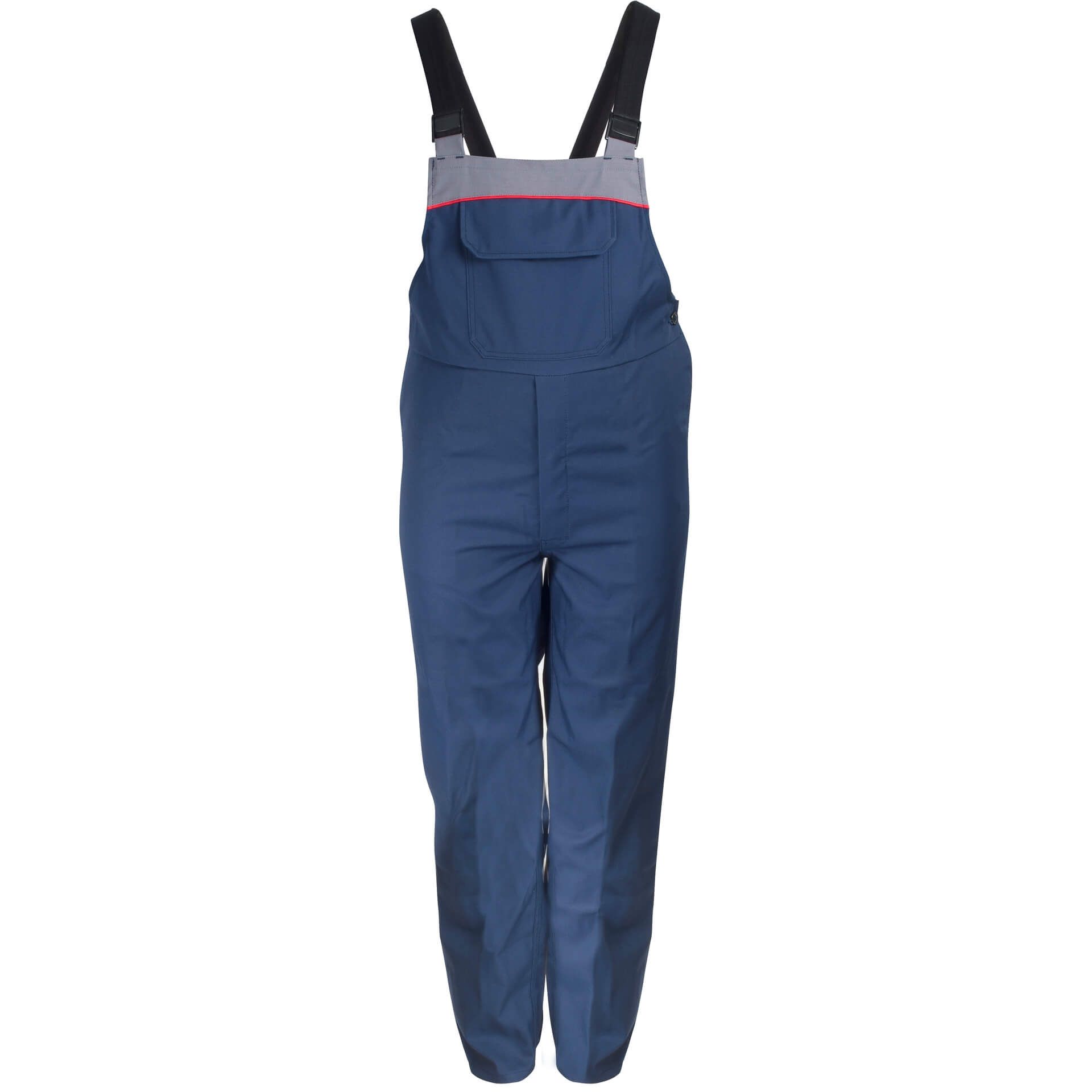 Multinorm-Latzhose MUSALH02, blau/grau, Gr. 42