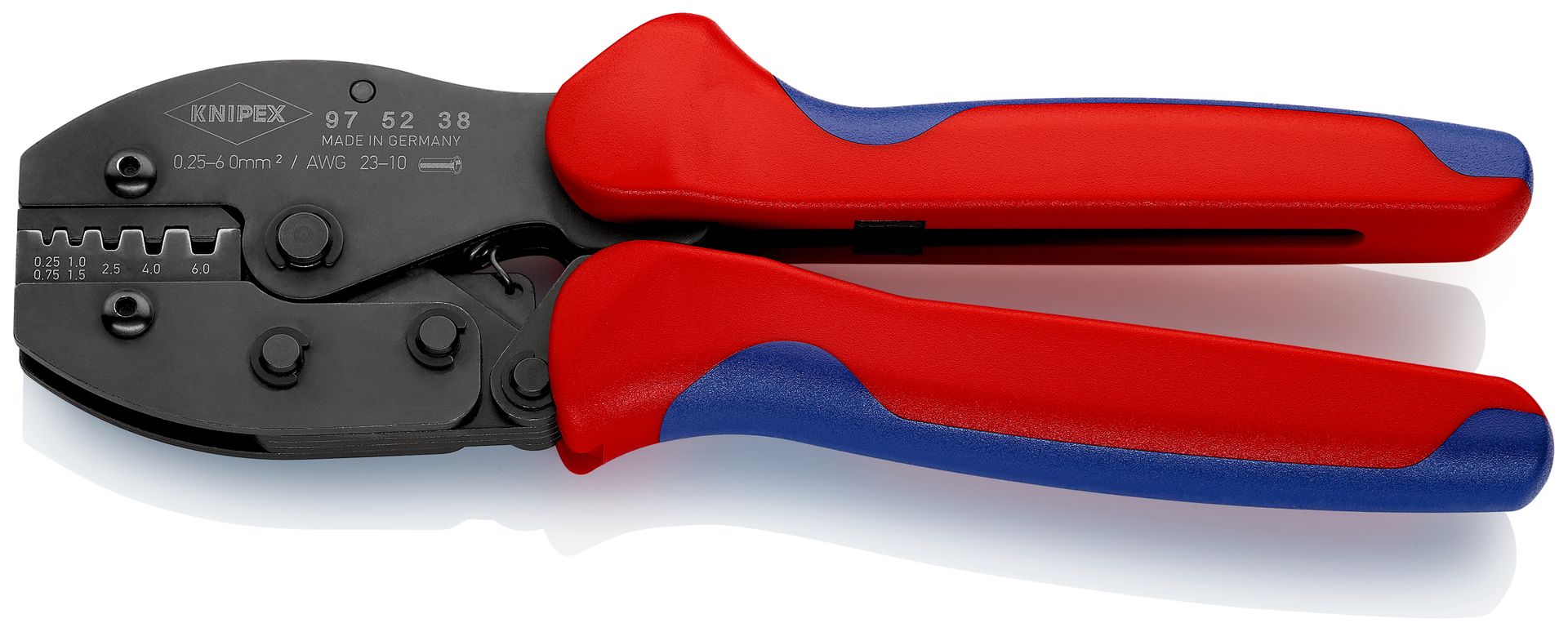 KNIPEX PreciForce® Crimpzange mit Mehrkomponenten-Hüllen