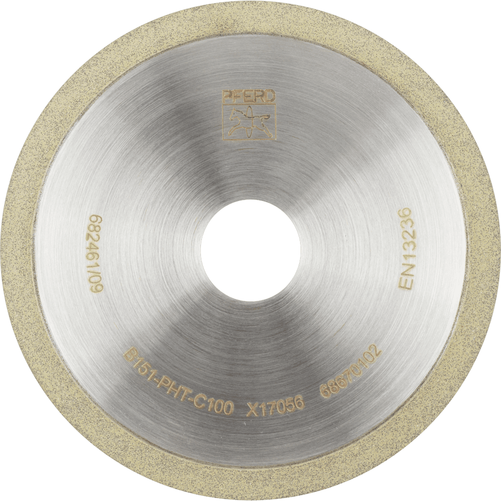 PFERD Dia.- und CBN-Werkzeuge Kunstharz 1A1R 100-1-5-20 B 151 PHT C100