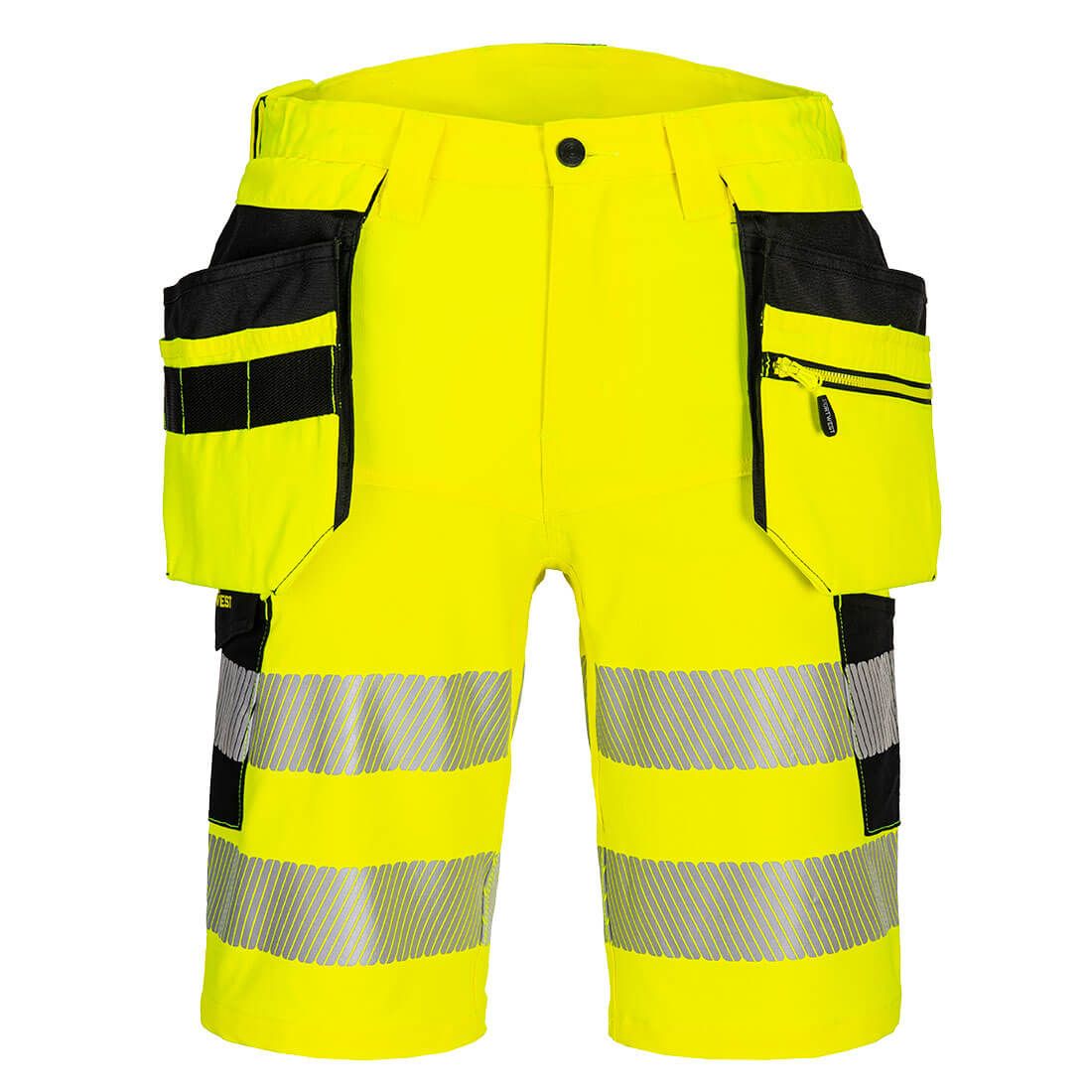 Portwest DX4 Warnschutz-Shorts, Gelb, Gr. 42