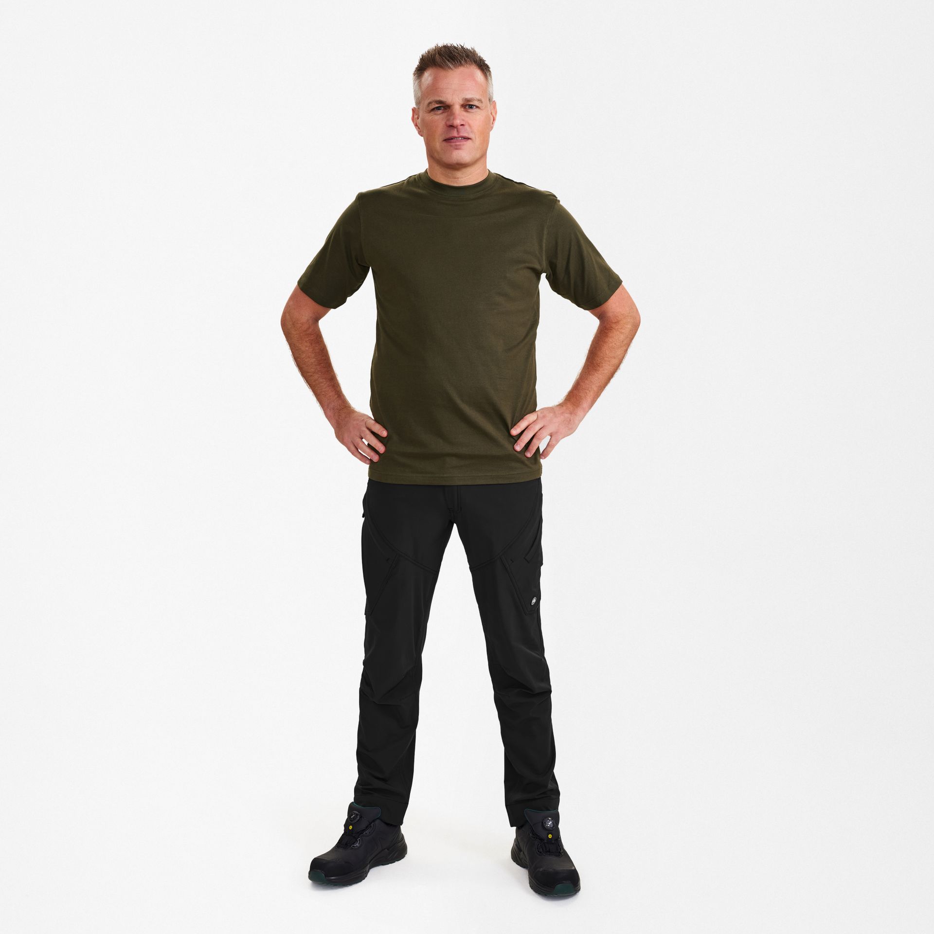 Extend Baumwolle T-shirt Forest Green, Gr. XS