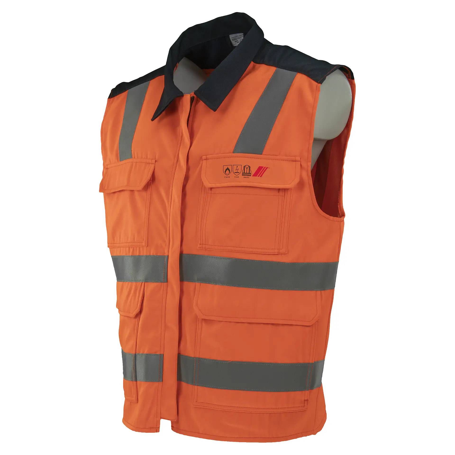Multinorm Warnschutzweste HW-WESTE, leuchtorange, Gr. XS