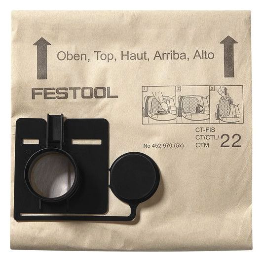 FESTOOL Filtersack, (VE: 5 Stück)
