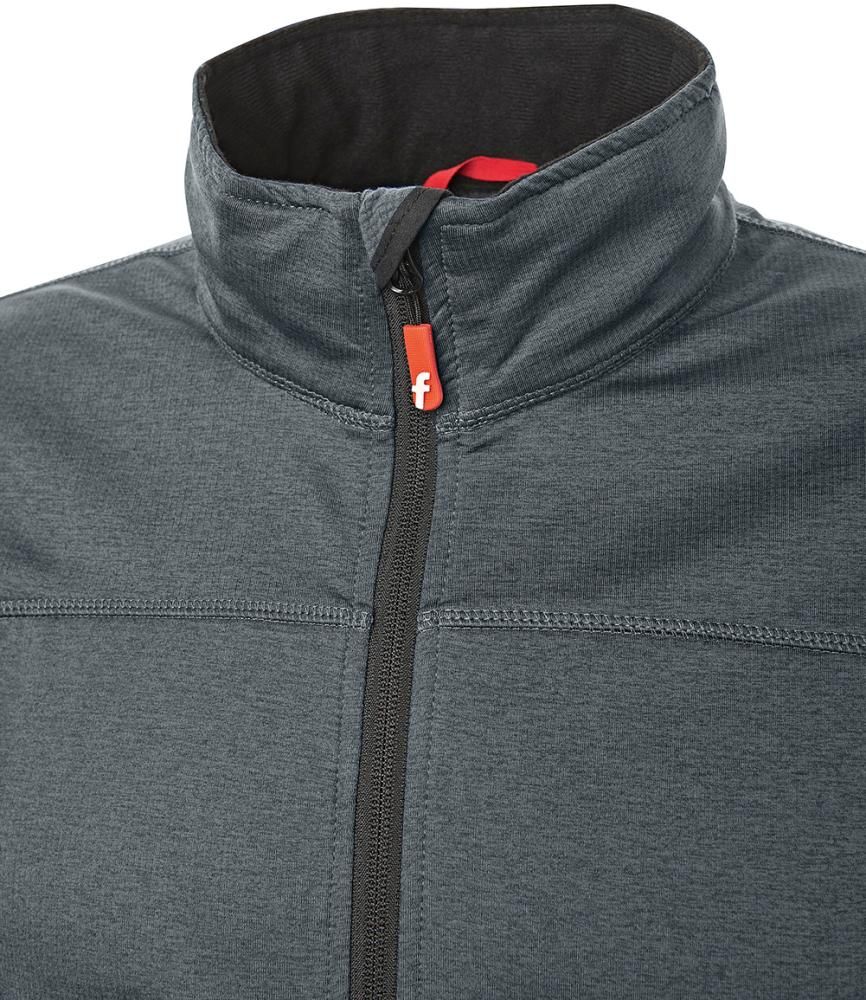 Tech-Fleecejacke grau/schwarz meliert Gr. XS Fortis Elements