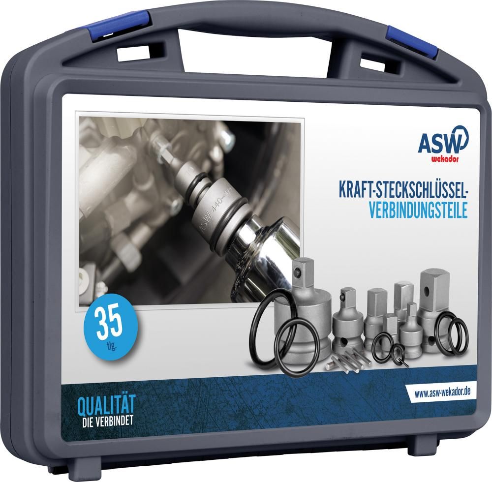 Kraft-Vergrößerungsstück-und Reduzierstück-Satz 1/4-3/4" 6-teilig ASW