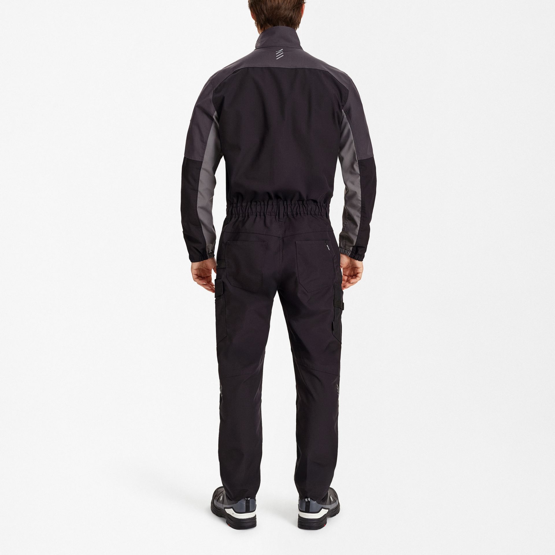 Entire Overall mit 2-Wege-Stretch Schwarz/Anthrazit Grau, Gr. XS