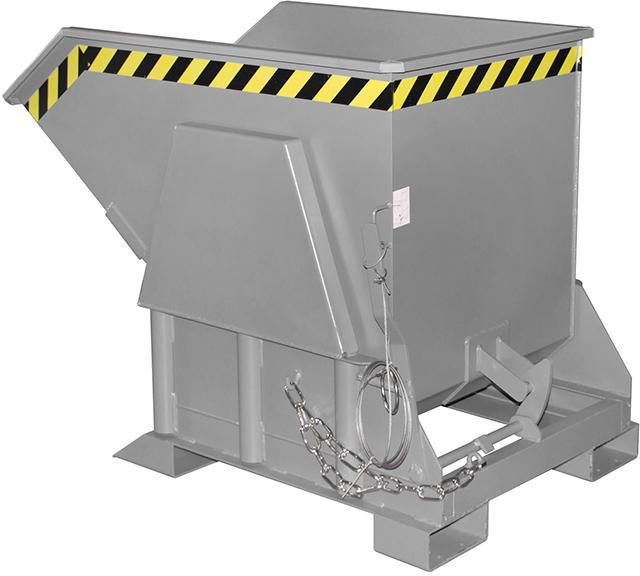 Kippbehälter BK 500 l B850xT1430xH1070 mm RAL7005 Tragkraft 1000kg