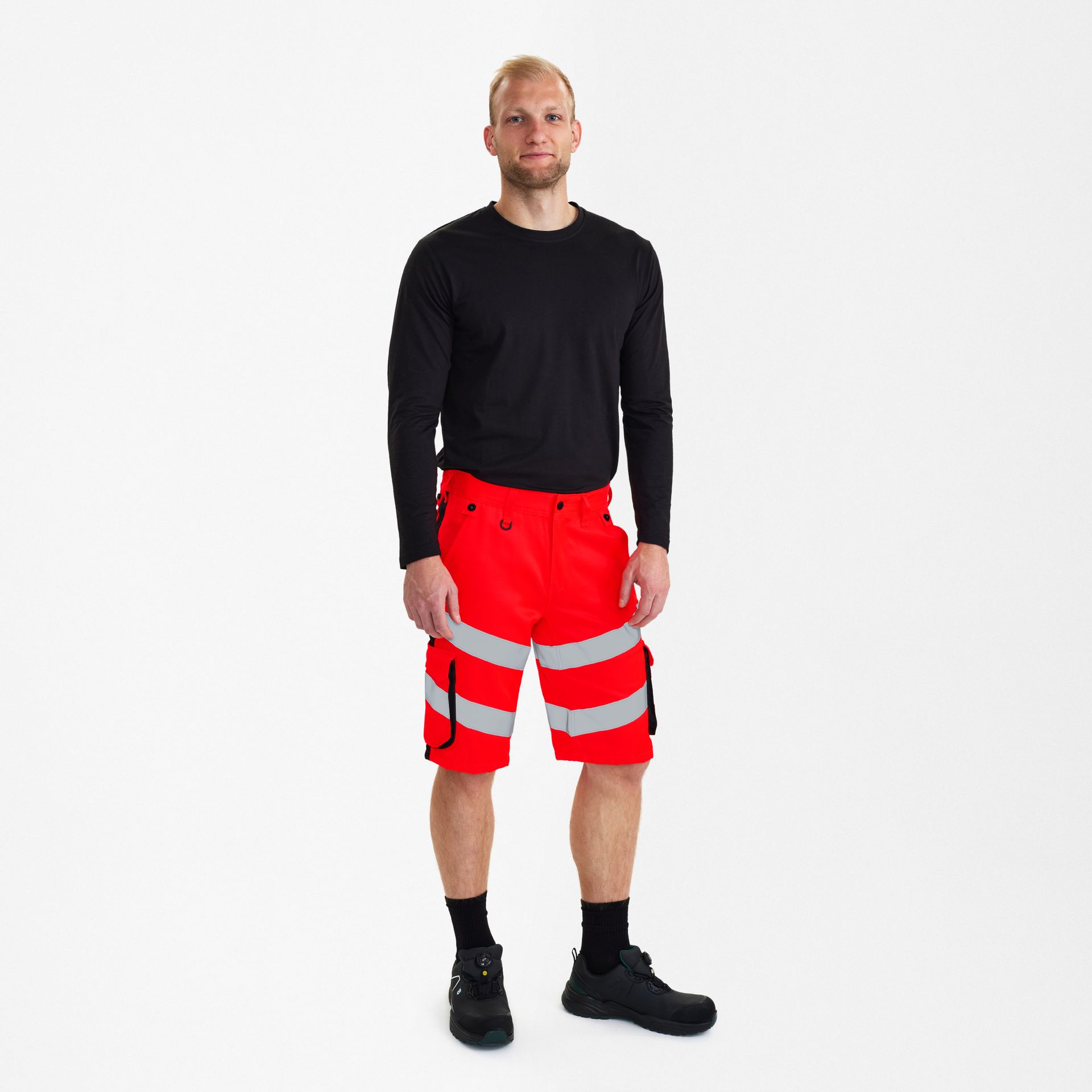 Safety Light Arbeitsshorts Rot/Schwarz, Gr. 56