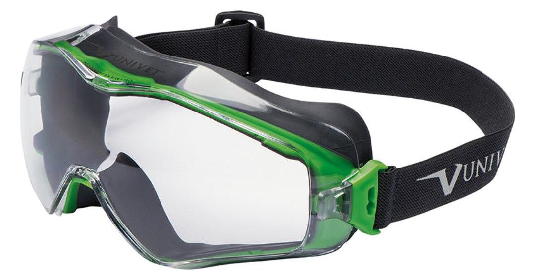 Schutzbrille, grau/grün